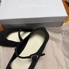 グリーンレーベルリラクシング ブラック バレエシューズ 22cm ベロア