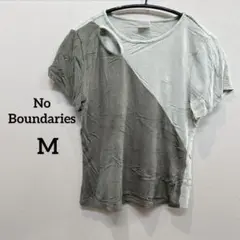 No Boundaries 【M】グリーン系 半袖Tシャツ
