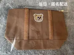 フェイラー　オールドテディ　ワッペントートバッグ　ベージュ　小(L)