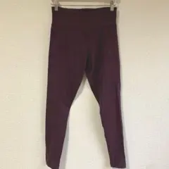 アディダス レギンス Mサイズ バーガンディ ボルドー スポーツウェア