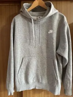 Nike グレー 裏起毛フード付きパーカー