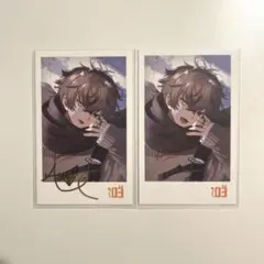 にじさんじ ウィンターデート2022 チェキ アルバーンノックス サイン