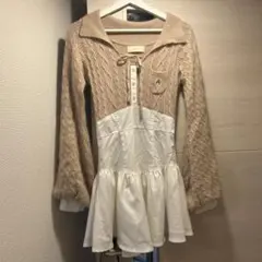 ANDMARY sophia frill set dress beige - メルカリ
