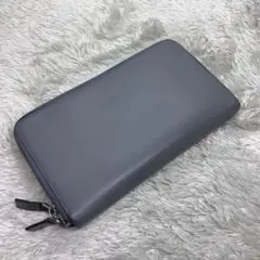 美品✨ PRADA オーガナイザー ダブルファスナー トラサフィアーノ グレー