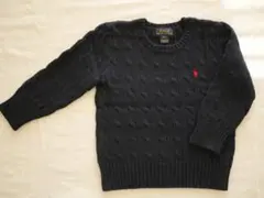 Polo Ralph Lauren ネイビー ケーブルニット セーター 3T