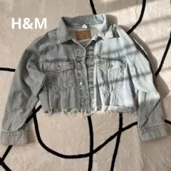 H&M ライトブルーデニムクロップドジャケット Mサイズ