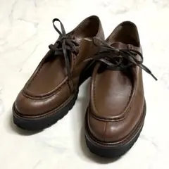 美品 マーガレットハウエル アイデア チロリアンシューズ 24.5cm 厚底のサムネイル