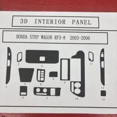 ホンダ ステップワゴン(RP6 7 8) ダッシュ純正室内パネルセット - メルカリ