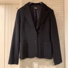 TRANS WORK 三陽商会 カシミヤブレンド ジャケット ネイビー 40