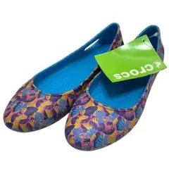 【新品未使用】クロックス (22) パンプス フラットシューズ 総柄 希少のサムネイル