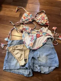 フラワープリント セパレート水着