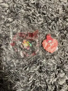 サンリオ　きらきらビーズチャーム　お名前キーホルダーマイメロディ