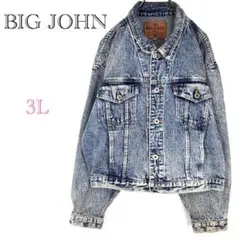◆BIG JOHN SPIRIT【3L】デニムジャケット Gジャン 大きいサイズ