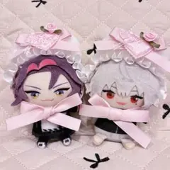 ぬい服 10cm にじぱぺ にじぱぺっと ヘッドドレス ピンク バラ