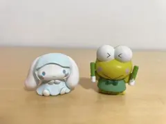 【値下げ】サンリオ　シナモロール＆けろけろけろっぴ　ガチャ　フィギュア2点セット
