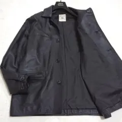 未使用級 エディフィス L ラムレザー カーコート ブラック