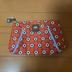 エスティローダー　ポーチ　赤花柄　estee lauder