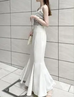 GRL ストレッチツイルマーメイドフレアスカート[rut712