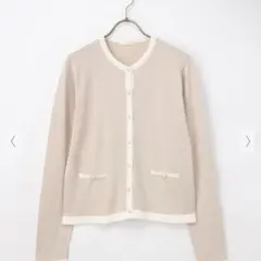 ハニーズ honeys パール風釦カーディガン ベージュ S