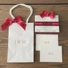 ディオール　バレンタインデー限定　ショッパー小＋ギフトボックス＋メッセージカード