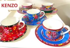 KENZOカップ&ソーサー　5客セット