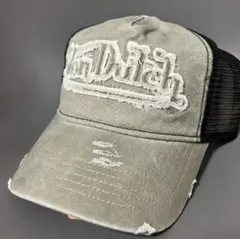 【カーキ】Von Dutch ボンダッチ ダメージ メッシュキャップ 帽子 新品のサムネイル