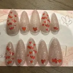 319 バレンタイン♡ハートネイルチップ1セット
