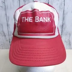 【USA製】 トラッカーキャップ 5パネル プリントロゴ アウトドア 美品