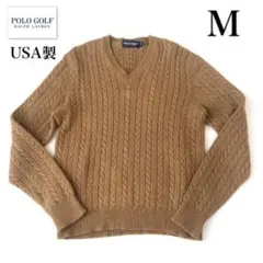 当日発送フォロー割　POLO GOLF USA製　アルパカニット　ケーブルニット