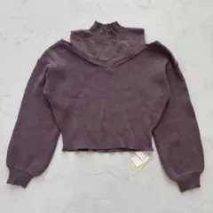 【新品タグ付き】GORGE ニット レイヤード風 リブ F（D815）