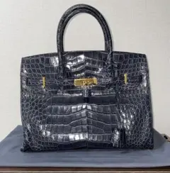 本革クロコ　ハンドバッグ　値引き可能