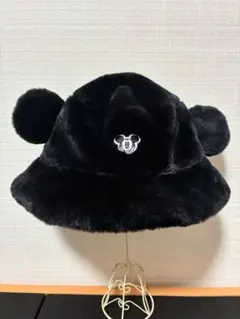 ミッキーマウス 耳付きバケットハット ブラック