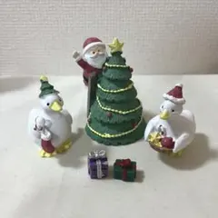 クリスマス オブジェ サンタ ツリー アヒル 置物 ナチュラルキッチン