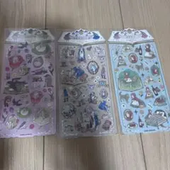 MONOGATARI seal おやゆび姫 長靴をはいた猫 赤ずきん 3種