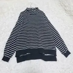 CIAOPANIC TYPY ボーダー ハイネック 長袖 カットソー Fサイズ