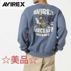 美品☆現行品【アビレックス】フライト メカニック ベア スウェット トレーナー