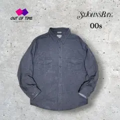 00s ST.JOHN'S BAYセントジョンズベイ シャモアクロスシャツグレー