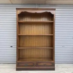 希少 廃盤 karimoku カリモクコロニアル家具 オープン書棚 本棚 ②
