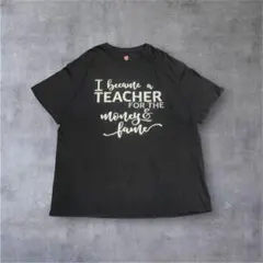 【USA古着】Hanes グラフィックTシャツ ラメ 黒 XL カレッジ系のサムネイル
