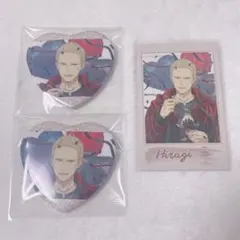 柊登馬 ハート型グリッター缶バッジ チェキ風カード WIND BREAKER