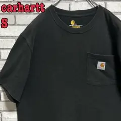 Carhartt☆カーハート☆ポケットTシャツ ワンポイント ブラック S