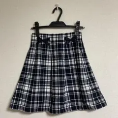 チェックスカート フレアスカート ハイウェストのサムネイル