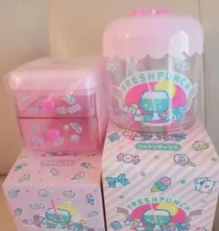 新品 フレッシュパンチ コットンボックス　プラチェスト ファンシーレトロ 箱入 新品 フレッシュパンチ コットンボックス プラチェスト ファンシー