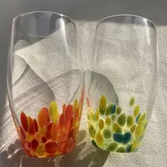 昭和　レトロ　グラス　2個