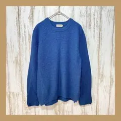 LEPSIM ◆レプシィム（M)　ニット　ブルー　無地　シンプル　着回し