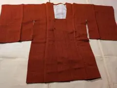 朱色 幾何学模様 道行コート