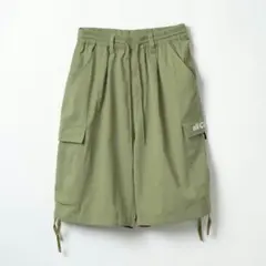 All CaJoule カーゴハーフパンツ カーキ ウエストゴム　スカイピースのサムネイル