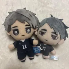 ハイキュー セガラッキーくじ ぬいぐるみ 宮侑 宮治 - メルカリ