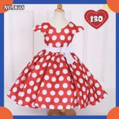 子供ドットキッズドレスワンピース結婚式発表会コンクールパーティーフォーマルピアノ