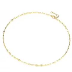 ネックレス ペタルチェーン キラキラ 新品 サージカルステンレス ゴールド